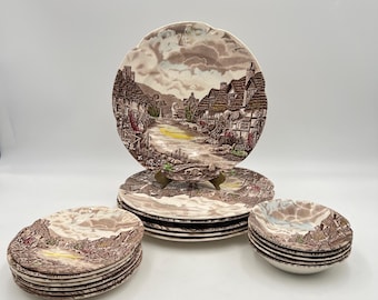 Johnson Brothers Olde English Countryside Multicolor 19pcs