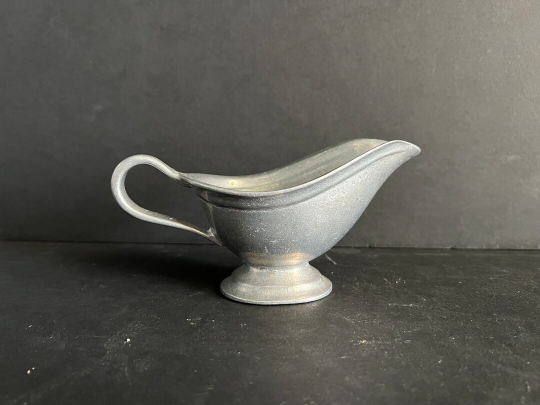Vintage Wilton Armetale Pewter Gravy Boat, Wilton Armetale Pewter Queen