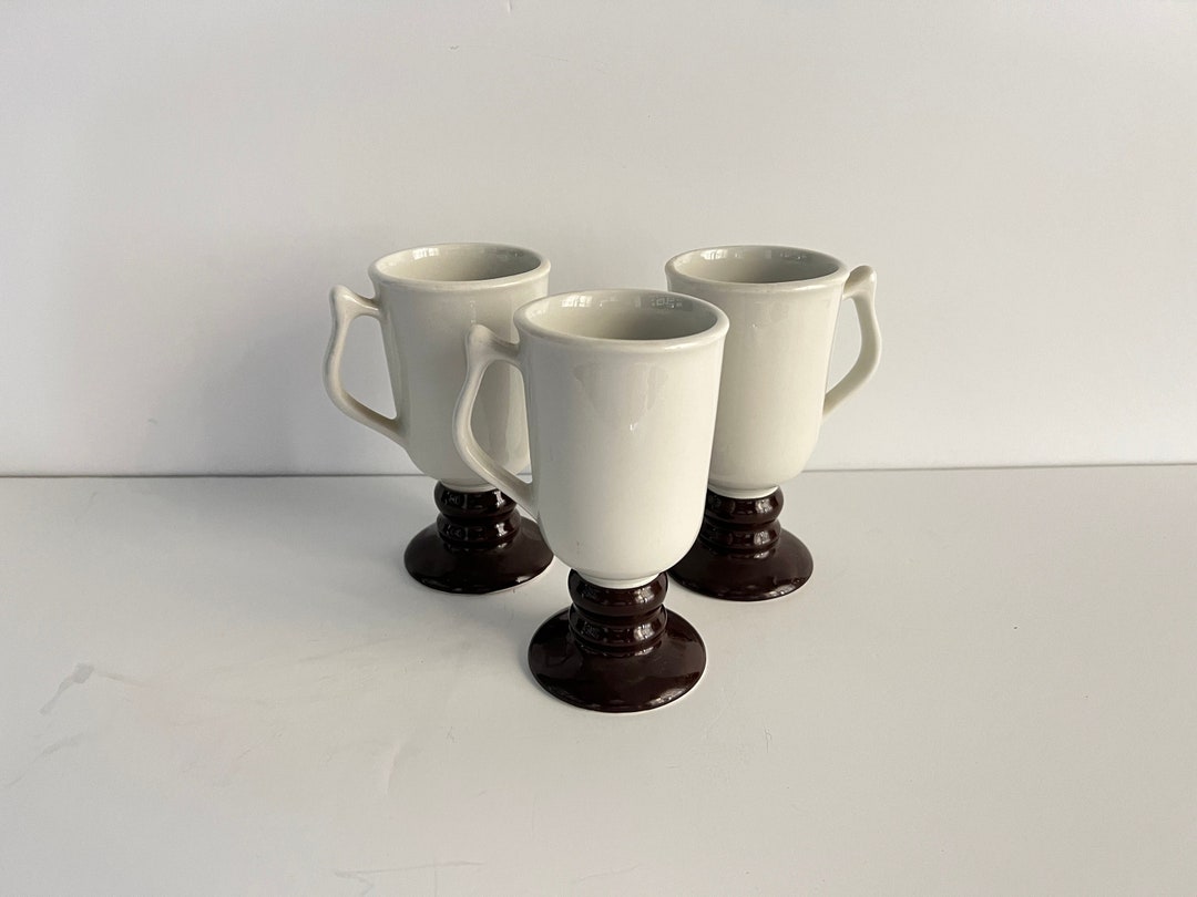 Vintage Hall Ceramics Irish Coffee Mugs Set of 3 Mid Century Etsy