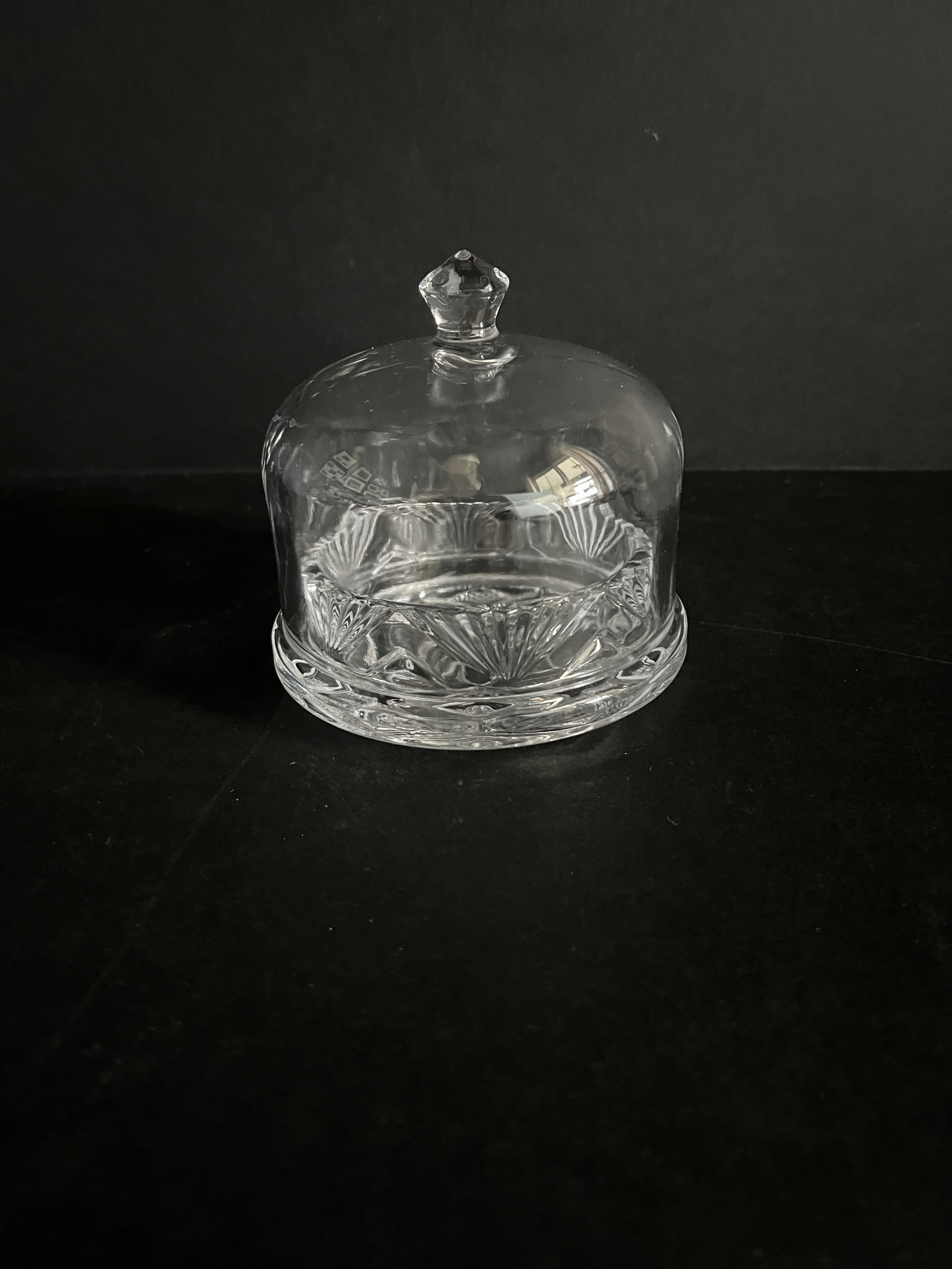 Godinger Chatham Crystal Butter Keeper With Dome Lid, Godinger Irish
