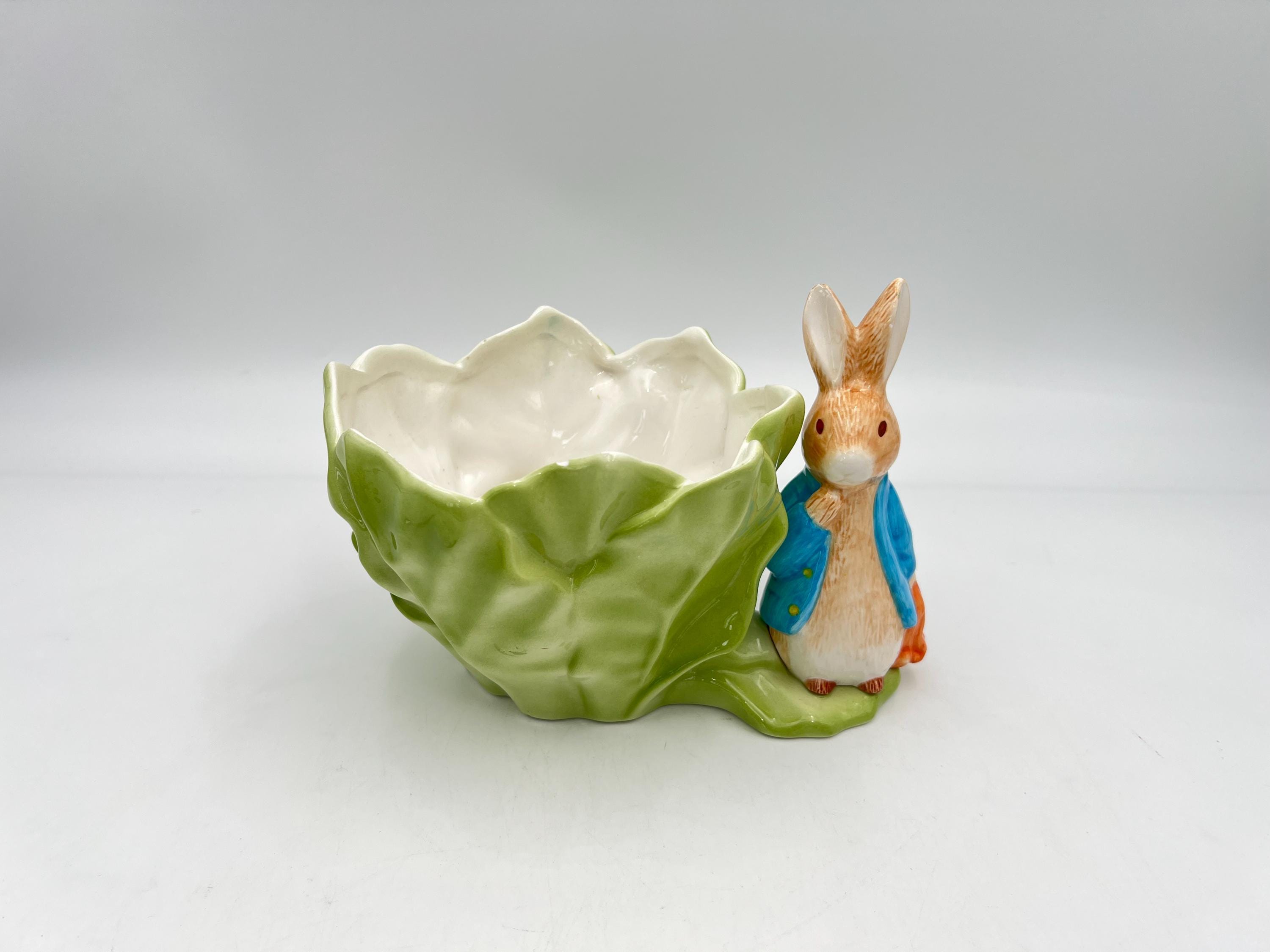 希少 ❗️陶器製 Dutch Rabbit Cabbage Leaf Tray Raz 10