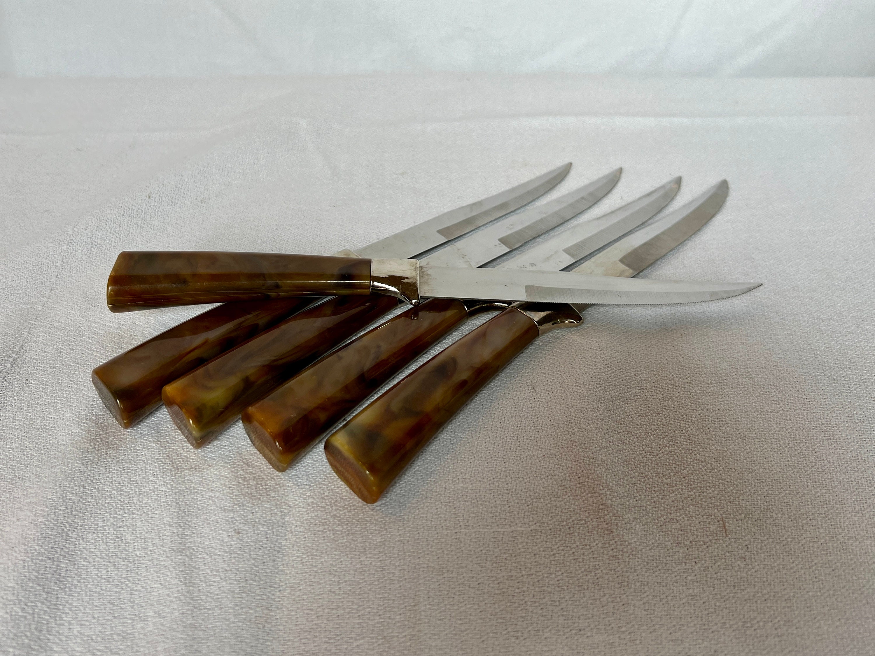 Mid Century Vintage Knife Set In Stainless Steel and Chrome With Case –  Attic and Barn Treasures