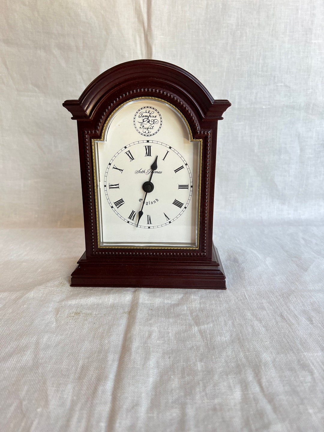 Seth Thomas England Quartz Mantle Clock Tempus Carriage Clock Etsy
