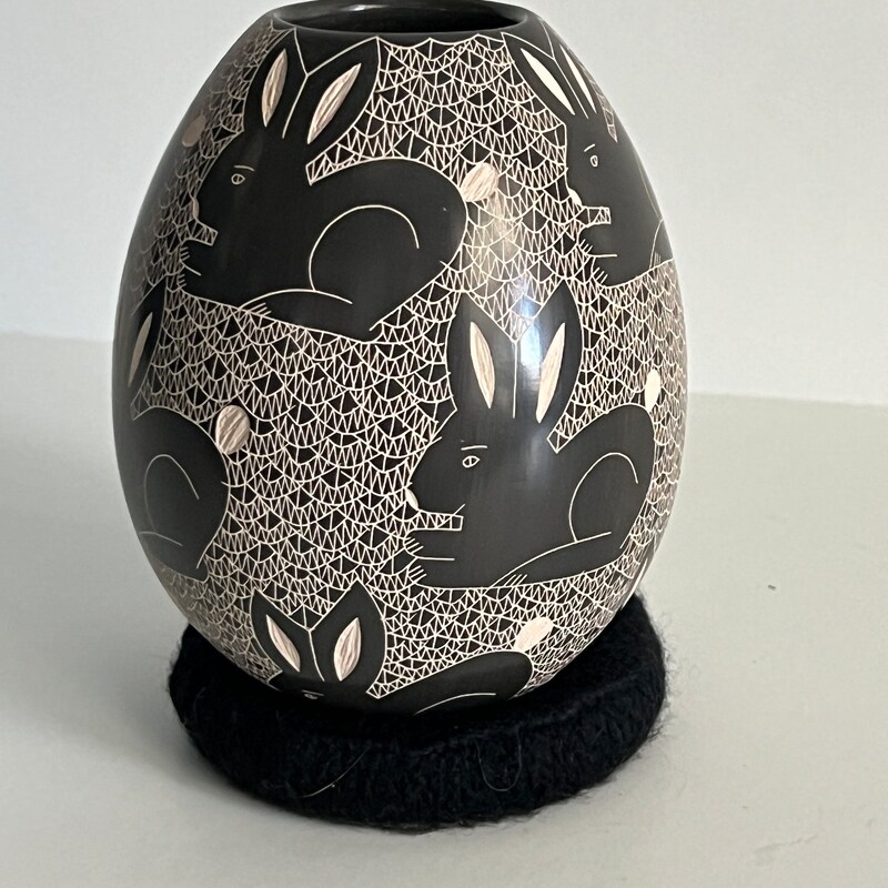 Mata Ortiz Marbled Pot Fine Mexican Ceramic main image 0