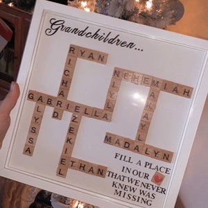 Scrabble Letter Name Shadow Box