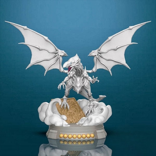 Fichier STL Yu-Gi-Oh Blue Eyes White Dragon pour imprimantes sla et fdm