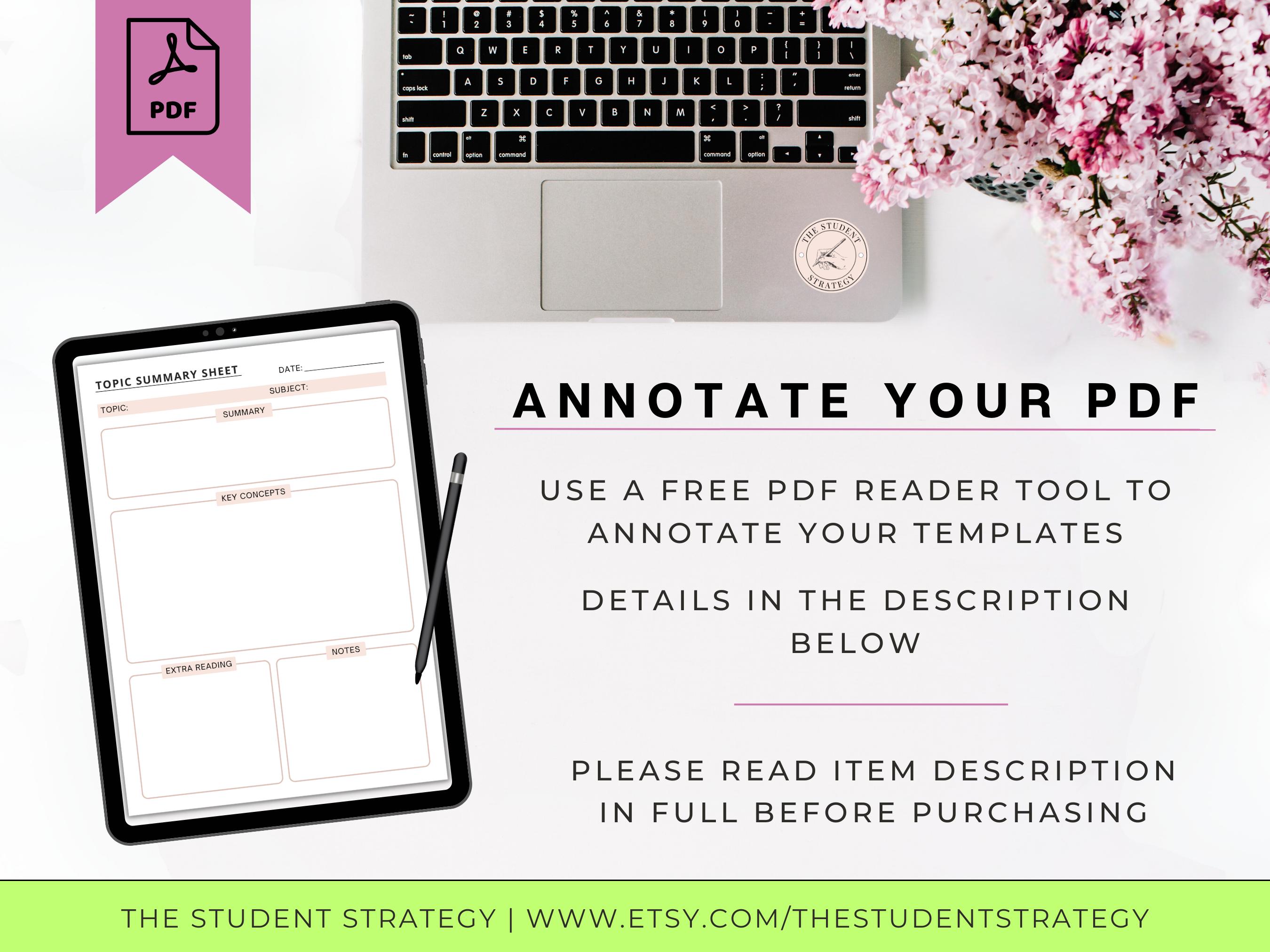 Notes Page Topic Objective Simple Topic Summary & Note-taking Template | Printable Revision Sheet ...