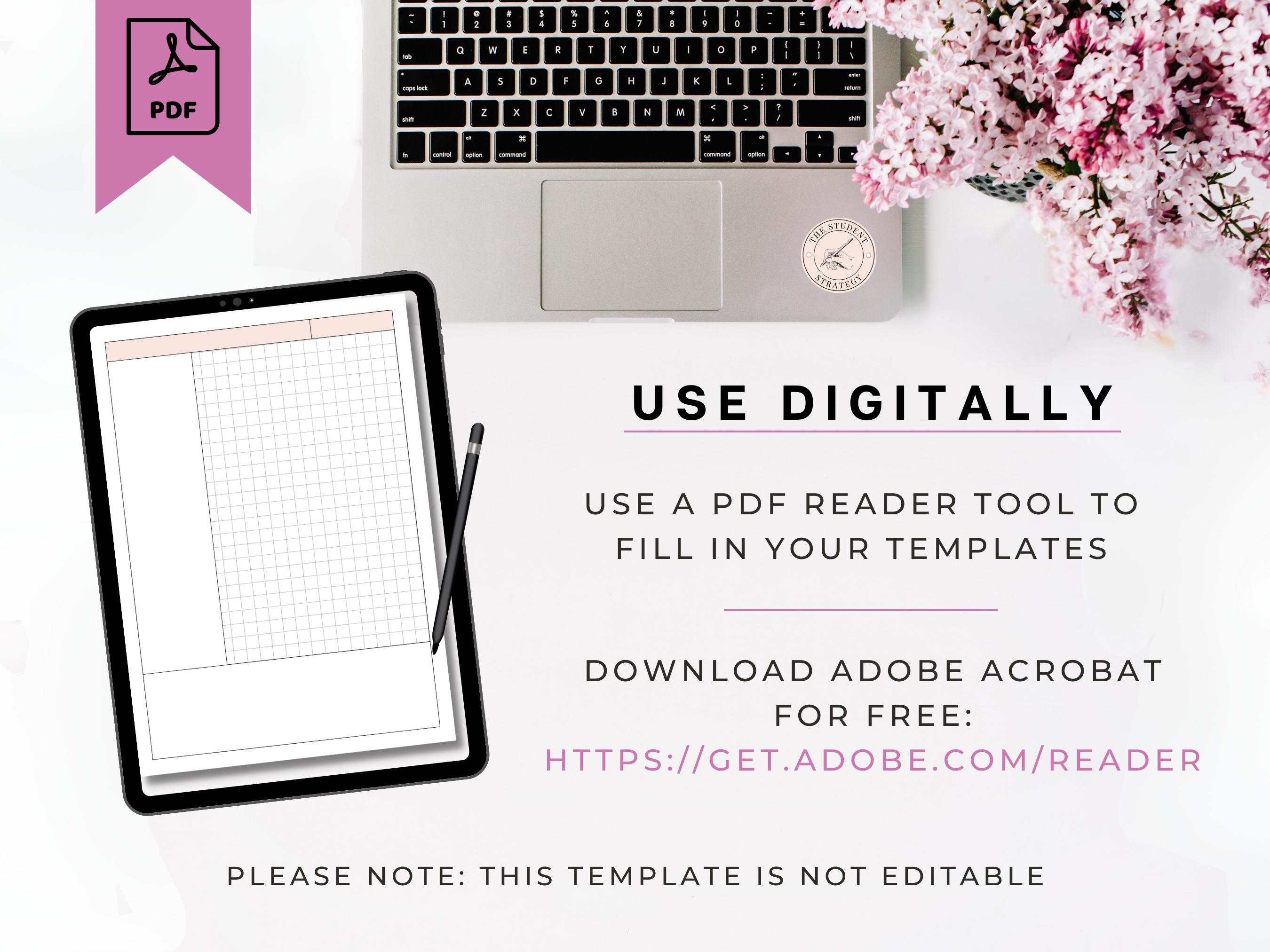 Cornell Method Student Note-taking Template | Printable Note Paper ...