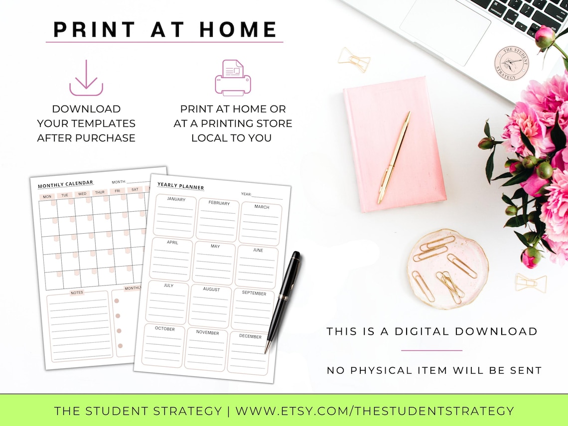 Student Exam Prep Planner | Printable Exam Study Template | College ...