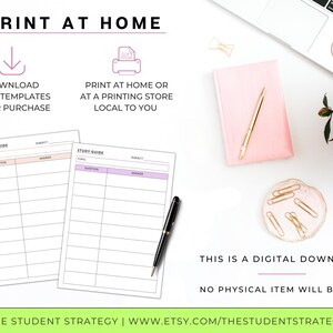 Simple Study Guide Revision Sheet | Printable Q+A Revision Template For Students | Exam Prep | Canva Editable | A4 PDF | Digital Download image 4