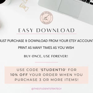 Revision Sheet Bundle | Revision Timetable & Checklist | Study Session Planner | Summary Template | Canva Editable | A4 Digital PDF image 10