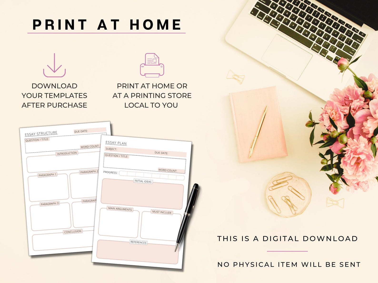 Simple Essay Planner & Checklist | Printable Essay Writing Template for ...
