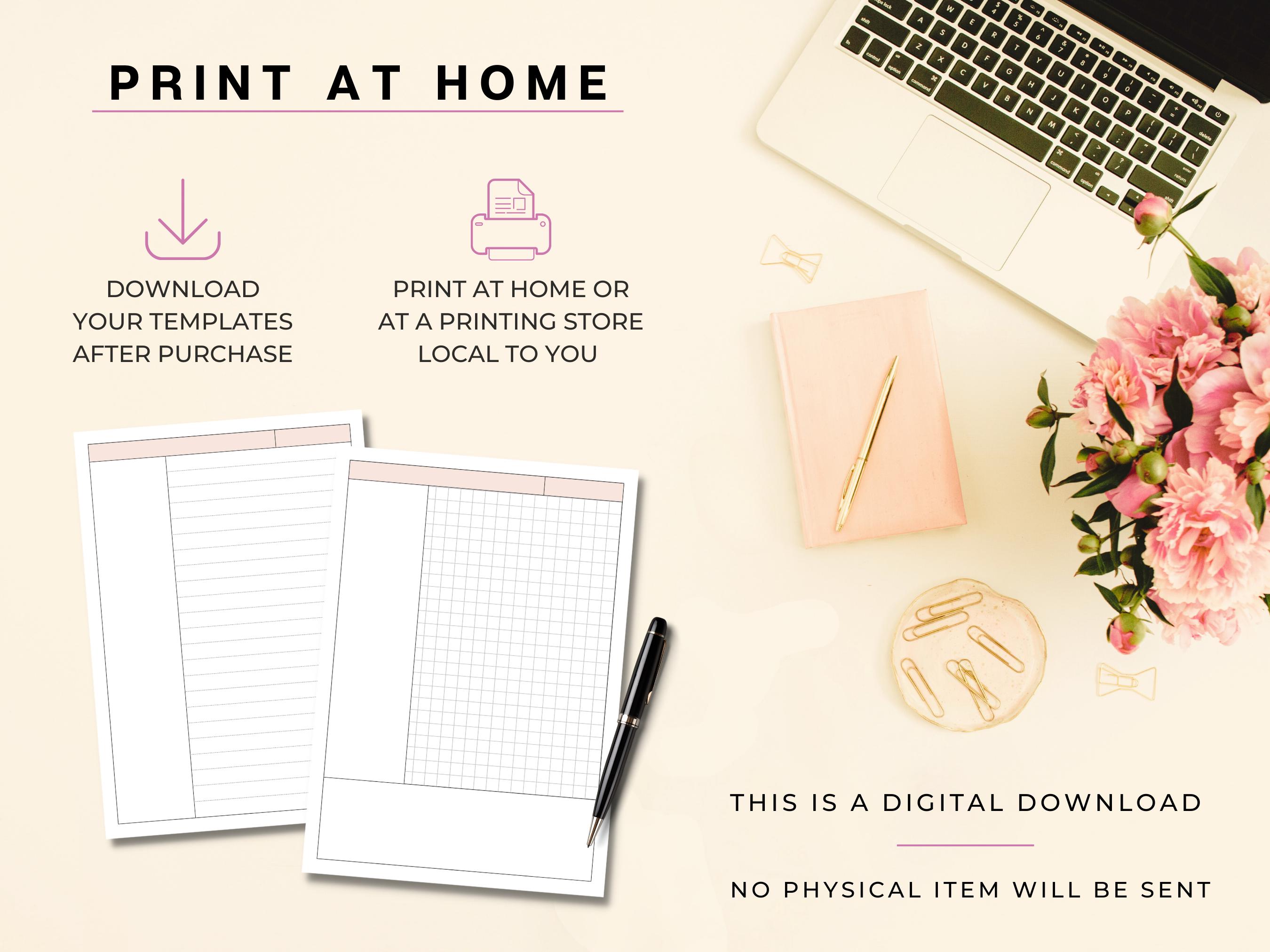 Cornell Method Student Note-taking Template | Printable Note Paper ...