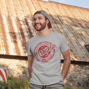 Pittsburgh Stamp T-Shirt, Yinzer, Yinz, Pittsburgh, Pittsburghese