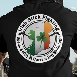 Irish Stick Fighter First Lesson is Free T-shirt Funny Irish 