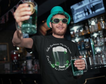 Hello Darkness St. Patrick's Day TShirt, Irish Stout Beer, Ireland, Party Shirt, Gift for Him