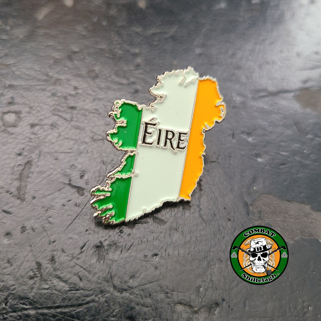 Éire Ireland Map Hat Pin for Your Scally Cap, Map of Ireland, Irish