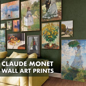 150 Most Famous Claude Monet Paintings - BEST QUALITY - Vintage Wall Art Prints - Printable Monet Art - Digital Download - Wall Art Gallery
