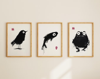 Japanese Printable Wall Art – Eclectic Japanese Prints - Minimalist Zen Poster - Matsumoto Hoji Style Digital Download - Japanese Home Decor