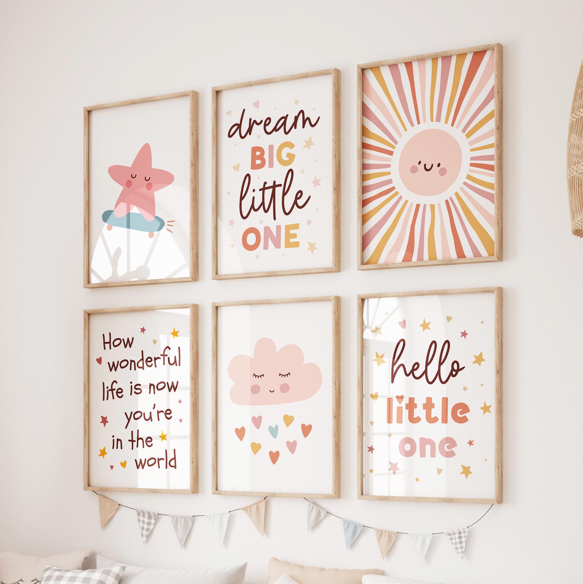 120 Girl Nursery Wall Art Prints - Cute Baby Girl Room Decor - Playroom ...