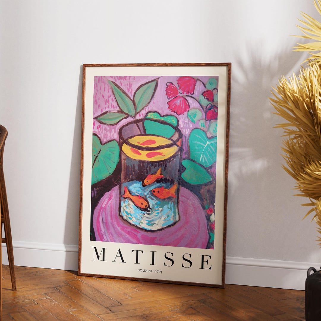 Goldfish à la Matisse / 8x10 Print / Henri Matisse Inspired – Paint
