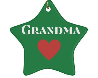 Ornement de grand-mère, ornement de grand-mère, cadeaux pour la première fois Grand-mère, cadeau de Noël de grand-mère de petits-enfants