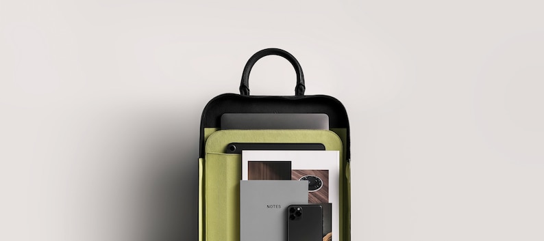 Laptop Briefcase, Briefcase, Laptop Backpack, Messenger bag, laptop bag, laptop tote, leather bag, luxury tote, unisex bag image 3