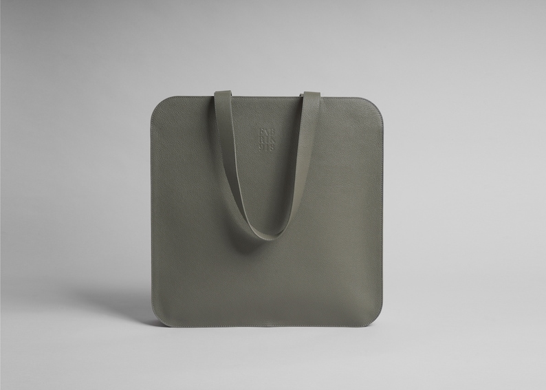 Handbag , Tote bag, laptop bag, laptop tote, shopper bag, leather bag , handmade tote, luxury tote, minimal design image 6