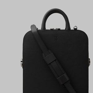 Laptop Briefcase, Briefcase, Laptop Backpack, Messenger bag, laptop bag, laptop tote, leather bag, luxury tote, unisex bag image 5