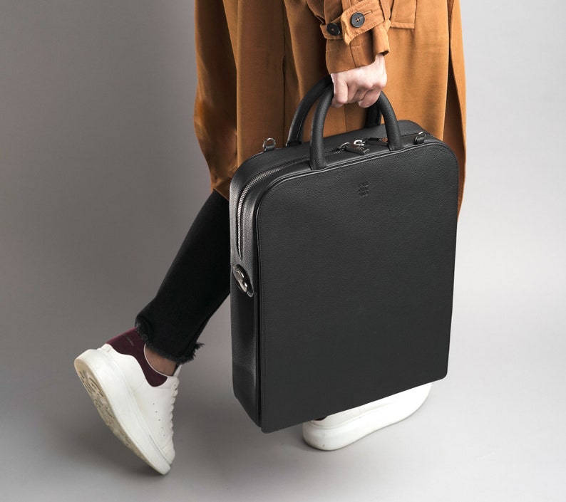 Laptop Briefcase, Briefcase, Laptop Backpack, Messenger bag, laptop bag, laptop tote, leather bag, luxury tote, unisex bag image 1