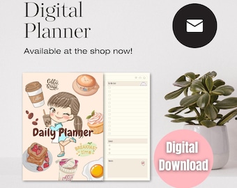 Aesthetic Planner| Kawaii Digital Planner | Minimalist  Organizer| Cute Kawaii Journal| Anime Planner| Daily Planner| Kawaii digital Prints