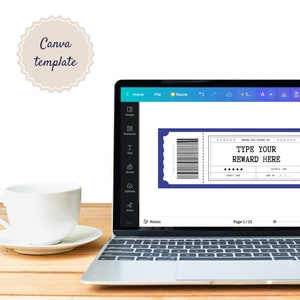 Minimal Gift Certificate Template DIY Editable Gift Printable Card Coupon Custom Birthday Voucher Digital Canva Template Instant Download