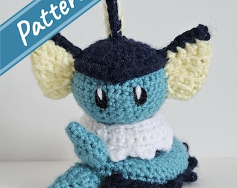 Vaporeon Crochet Pattern PDF
