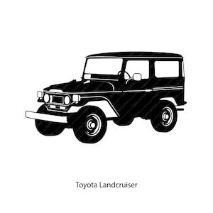 Toyota Landcruiser,Classic car poster, instant digital wall art print, japaneseclassic,home print ,oldtimer illustration retro car,4x4toyota