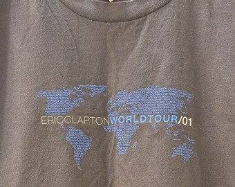 Eric Clapton 2001 World Tour T-shirt - Etsy