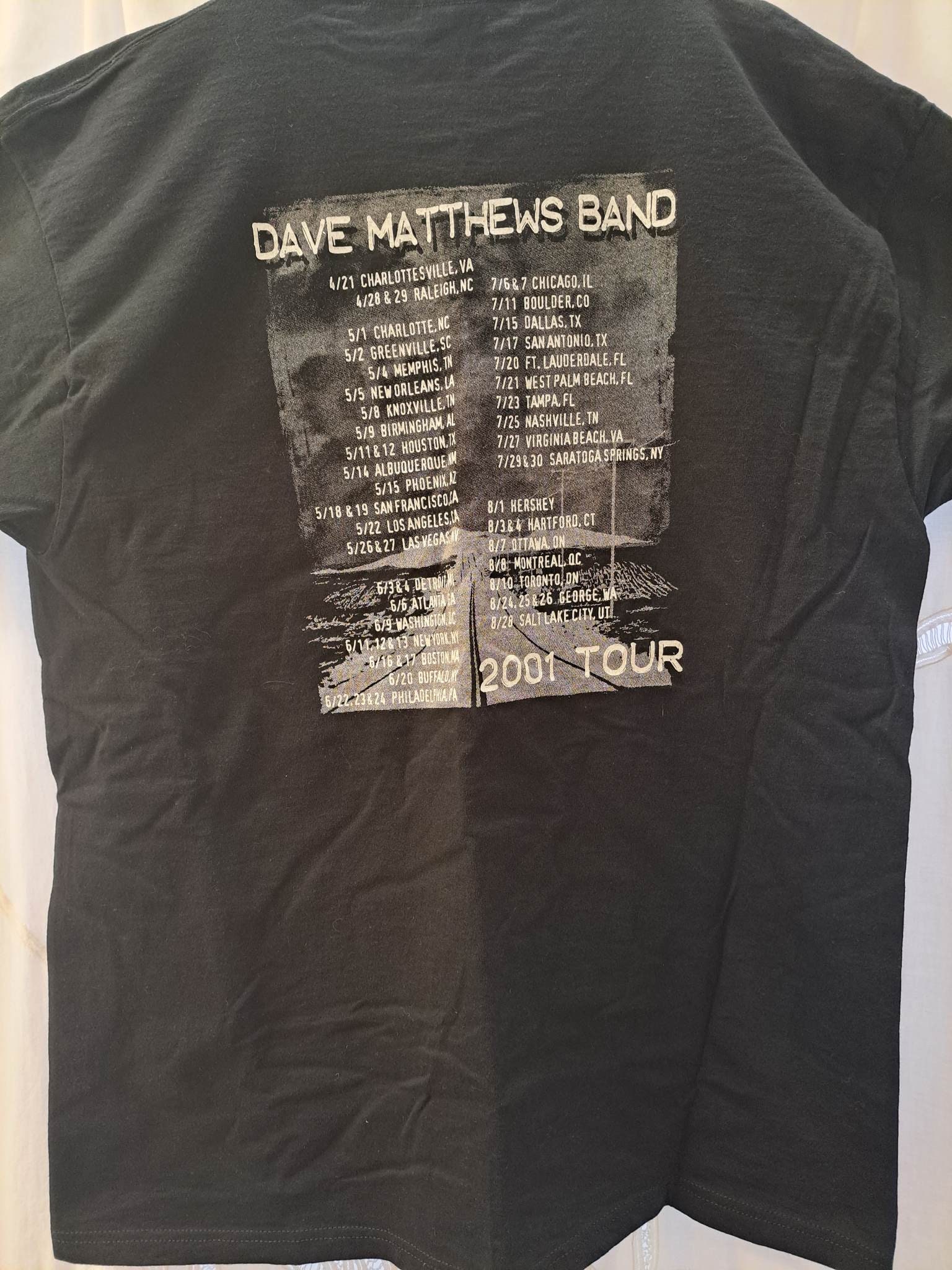 Dave Matthews Band 2001 Summer Tour Local Crew XL T-shirt - Etsy