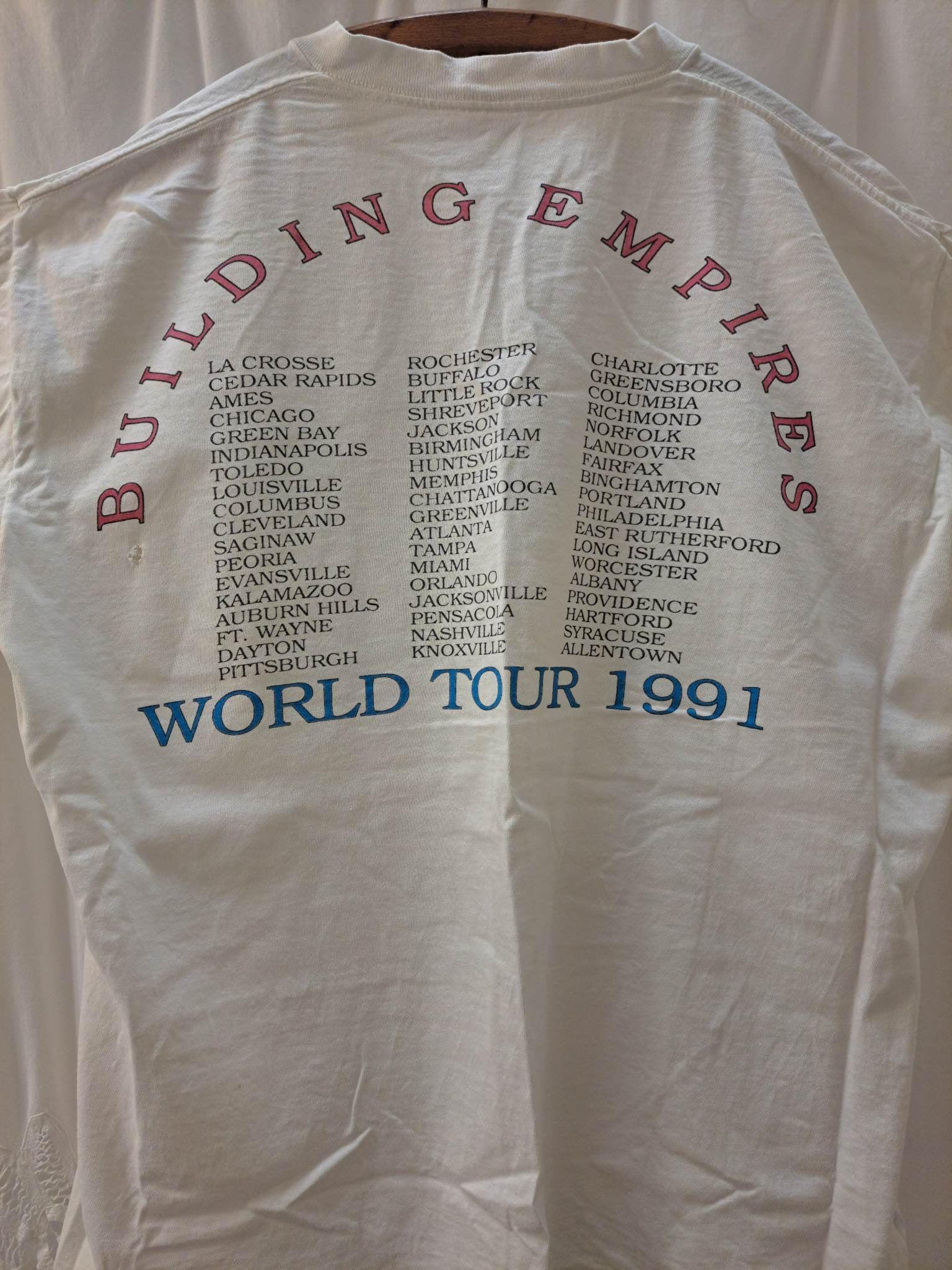 Vintage Queensryche World Tour 1991 XL T-shirt - Etsy