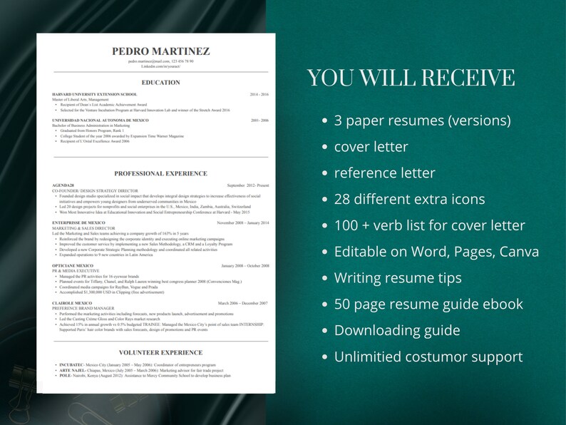 Student Resume Template Pack Resume - Il 794xN.4873446688 Ppje 