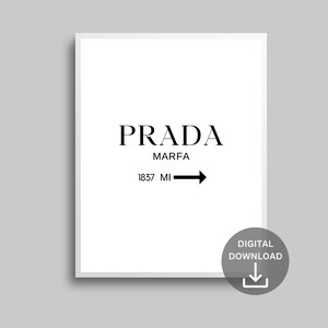 Marfa Sign, Luxury Fashion Print, Printable Wall Art, Minimalist Fashion Poster, Digital Download image 2