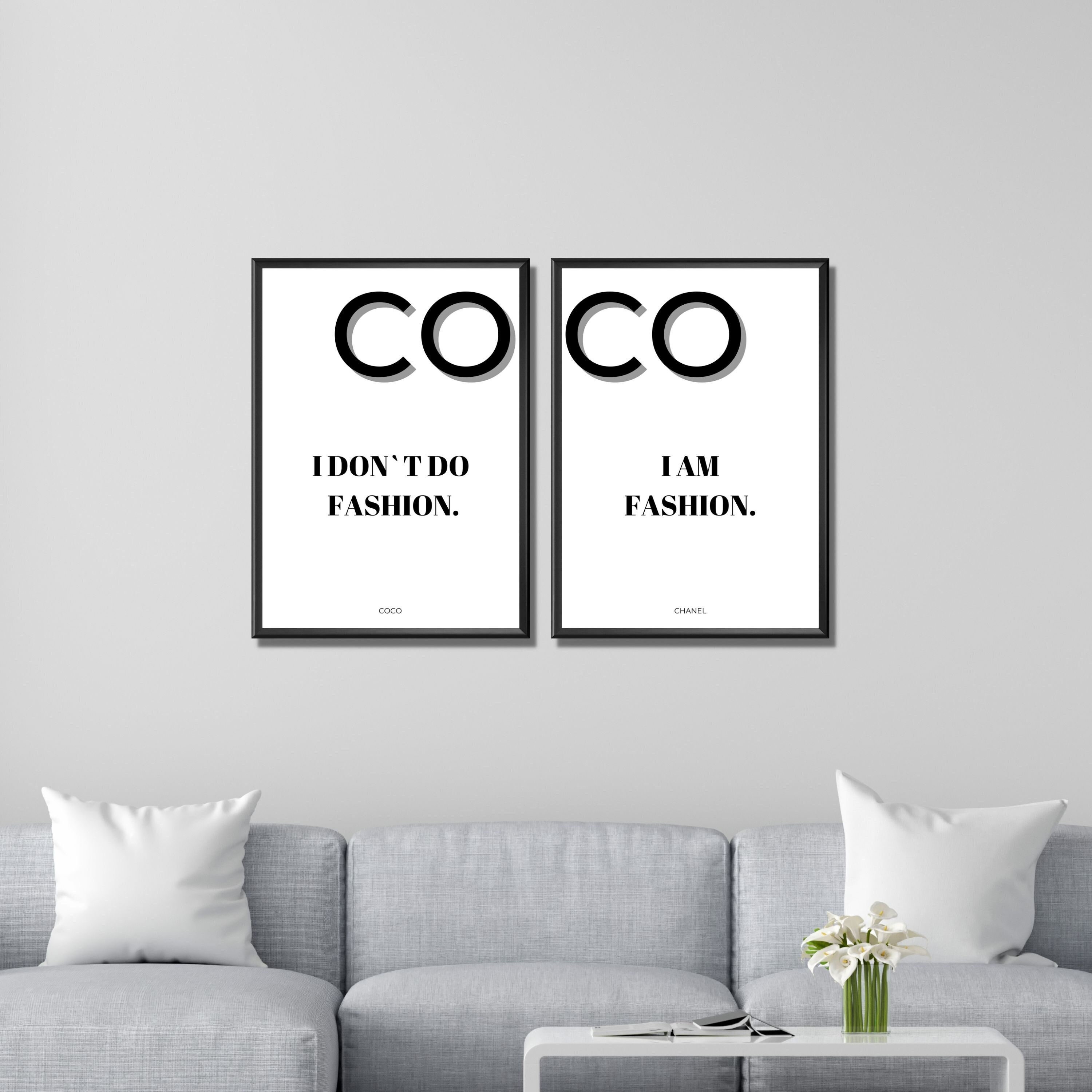 The Most Courageous Act' Coco Chanel Wall Art | 11x14 UNFRAMED Black and  White Art Print | Contemporary, Positive, Inspirational, Famous Quotes