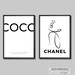 COCO Wall Art Set, Set of 3 Fashion Prints, Fashion Printable, Fashion ...