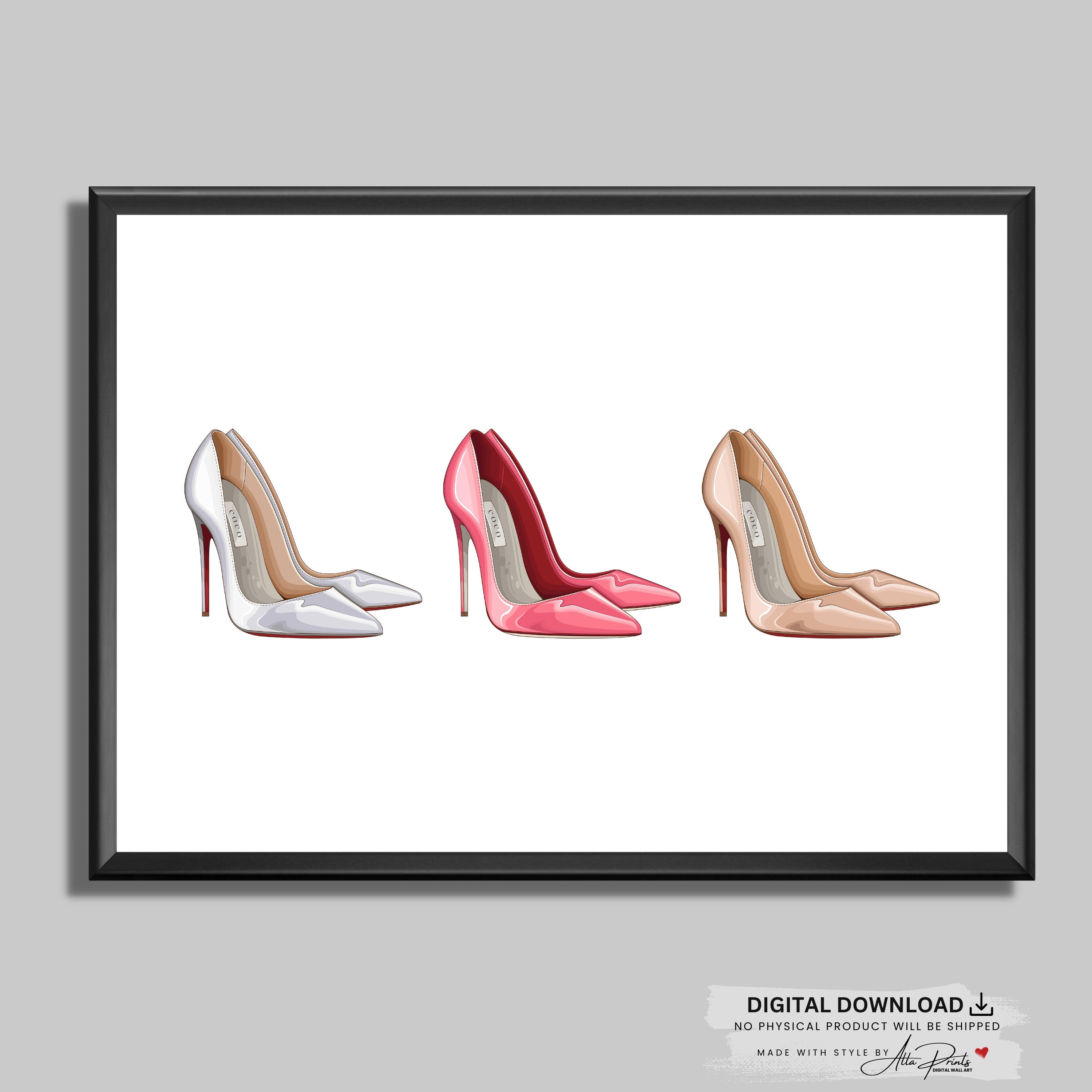 Printable Fashion Wall Art, Chic and Trendy Fashion Print, Dressing ...