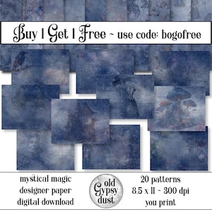 Papel para scrapbook mágico etéreo místico 8,5 x 11 polegadas papel de designer 20 padrões páginas de fundo diários de lixo mini álbuns halloween bruxaria