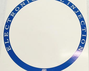 Cadillac Eldorado 500 Electronic Fuel Injection Air Cleaner sticker 1975 1976 sticker decal