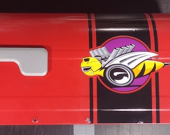 2005 2006 Graphismes de boîte aux lettres Dodge Rumble Bee Charger, autocollant Dodge classique, autocollant hot rod classique BOÎTE AUX LETTRES NON INCLUSE