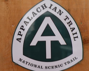 Appalachian Trail AT Sign, backpacking trail sign, hiking trail sign, thru hiker sign, through hiker sign