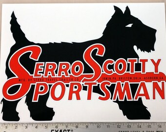 Vintage Scotty Dog large camper trailer RV