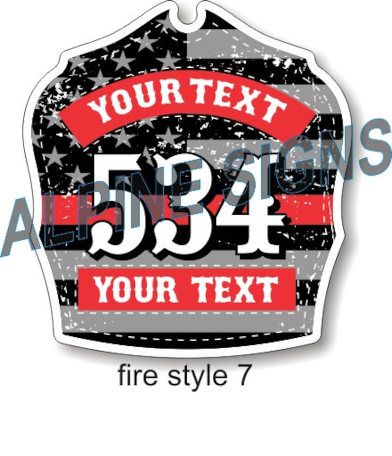 Fire Firefighter Engineer Helmet Shield Sticker Custom Just for You Etsy