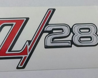 Vintage Chevrolet Chevy 1969 Z/28 badge sticker decal