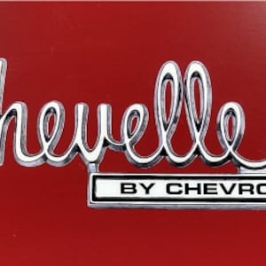 Vintage Chevrolet Chevy Chevelle SS badge sticker decal